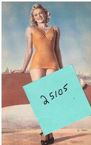 Giant Post Card: Pin-Up Bathing Beauty (GBB505)