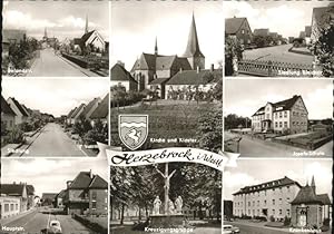 Postkarte Carte Postale 41277972 Herzebrock Josefs Haus Wappen Kirche Kloster Kreuzigungsgruppe H...