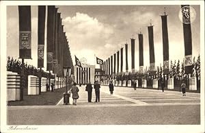 Postkarte Carte Postale 41312982 Duesseldorf Reichsausstellung Schaffendes Volk Fahnenstrasse Due...