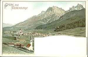 Postkarte Carte Postale 41314740 Ebenthal Kaernten Blick auf Niederdorf Ebenthal in Kaernten