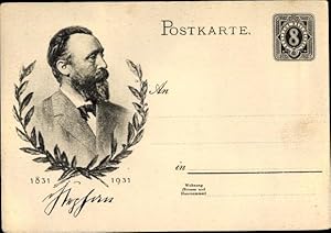 Ganzsache Ansichtskarte / Postkarte Heinrich von Stephan, Portrait