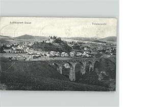 Postkarte Carte Postale 41320721 Daun Eifel Totalansicht Viadukt Daun