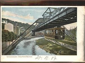 Postkarte Carte Postale 41376947 Elberfeld Wuppertal Schwebebahn Barmen Barmen