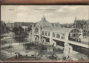 Postkarte Carte Postale 41382922 Berlin Hochbahnhof Nollendorfplatz Strassenbahn Berlin