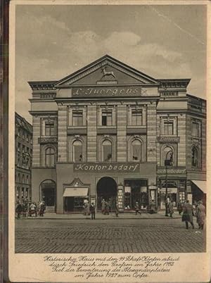 Bild des Verkufers fr Postkarte Carte Postale 41382745 Berlin historisches Haus Kontorbedarf L. Juergens Papierhaus Berlin zum Verkauf von Versandhandel Boeger