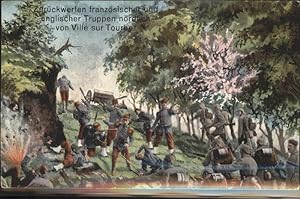Postkarte Carte Postale 11383914 Ville-sur-Tourbe franzoesische und englische Truppen Soldaten Ka...