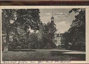 Postkarte Carte Postale 11403954 Sommerfeld Lubsko Schloss mit Park Sommerfeld Lubsko