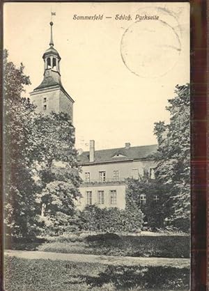 Postkarte Carte Postale 11403961 Sommerfeld Lubsko Schloss Parkseite Sommerfeld Lubsko