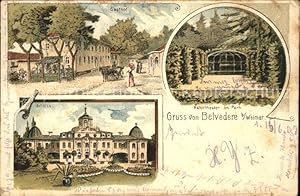 Postkarte Carte Postale 41435682 Weimar Thueringen Belvedere Naturtheater Schloss Weimar