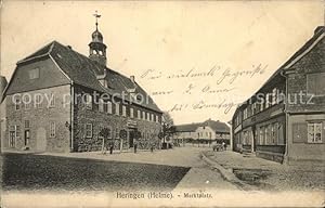 Postkarte Carte Postale 41435482 Heringen Helme Marktplatz Heringen Helme