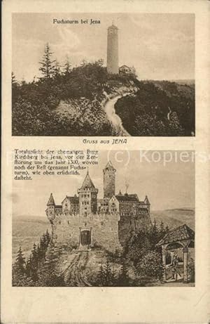 Postkarte Carte Postale 41467945 Jena Fuchsturm und Kirchberg vor Zerstoerung um 1300 Jena