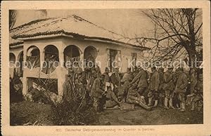 Bild des Verkufers fr Postkarte Carte Postale 11482492 Serbien Serbija Deutscher Gebirgshaubitzenzug im Quartier Soldaten Serb zum Verkauf von Versandhandel Boeger