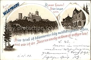 Postkarte Carte Postale 41476478 Wartburg Eisenach Wartburg Restaurant Eisenach