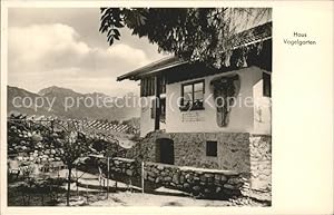 Bild des Verkufers fr Postkarte Carte Postale 41481996 Fischen Allgaeu Haus Vogelgarten Fischen zum Verkauf von Versandhandel Boeger