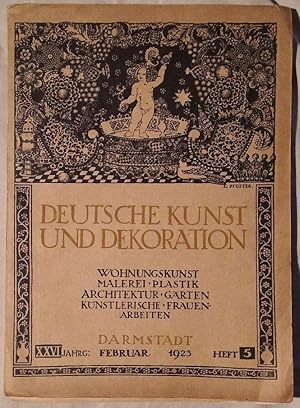 Bild des Verkufers fr Deutsche Kunst und Dekoration. Wohnungskunst - Malerei - Plastik - Architektur - Grten - Knstlerische Frauenarbeiten zum Verkauf von Klaus Kreitling