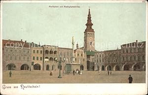 Postkarte Carte Postale 11497681 Neutitschein Tschechien Stadtplatz u.Stadtpfarrkirche Novy Jicin