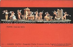 Bild des Verkufers fr Postkarte Carte Postale 11690082 Pompei Casa dei Vettii angeli Engel Pompei e Scavi zum Verkauf von Versandhandel Boeger