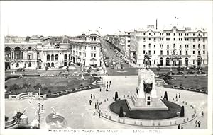 Postkarte Carte Postale 11693628 Lima Peru Monument Plaza San Martin Lima