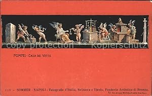 Bild des Verkufers fr Postkarte Carte Postale 11690088 Pompei Casa dei Vettii angeli Engel Pompei e Scavi zum Verkauf von Versandhandel Boeger