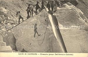 Postkarte Carte Postale 11662086 Bergsteigen Klettern Cave di Carrara Ciresuola Bergsteigen Klettern