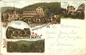 Postkarte Carte Postale 41725090 Zellerfeld Johanneser Kurhaus Vordere Ansicht Giebel links und r...