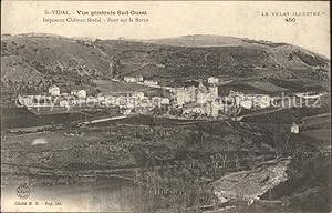 Postkarte Carte Postale 11920382 Saint-Vidal Vue generale Chateau Pont sur la Borne Saint-Vidal