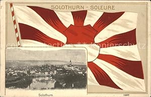 Postkarte Carte Postale 11946147 Solothurn Soleure Fahne Solothurn