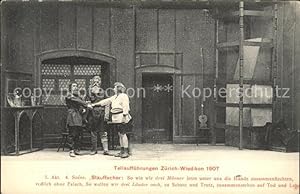 Postkarte Carte Postale 12009291 Wiedikon Theaterauffuehrung Drama Wilhelm Tell Schiller Zuerich
