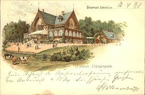 Postkarte Carte Postale 42158385 Bremen Meierei Buergerpark Arbergen