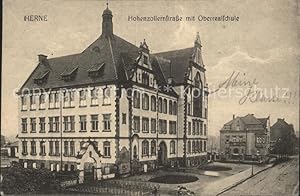 Postkarte Carte Postale 32158629 Herne Westfalen Hohenzollernstrasse Oberrealschule Herne Westfalen