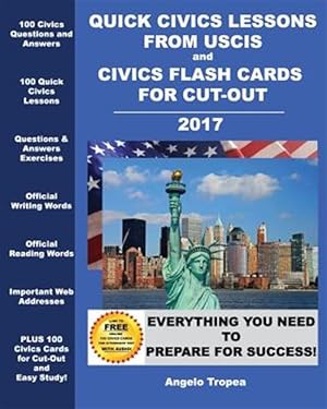 Seller image for Quick Civics Lessons from Uscis and Civics Flash Cards for Cut-out for sale by GreatBookPrices