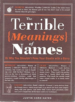 Bild des Verkufers fr The Terrible Meanings of Names zum Verkauf von Cher Bibler