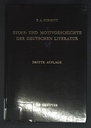 Bild des Verkufers fr Stoff- und Motivgeschichte der deutschen Literatur : e. Bibliogr. zum Verkauf von books4less (Versandantiquariat Petra Gros GmbH & Co. KG)