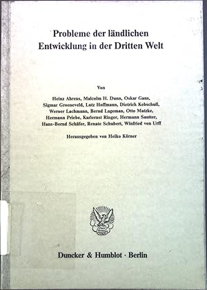 Bild des Verkufers fr Probleme der lndlichen Entwicklung in der Dritten Welt. Verein fr Socialpolitik: Schriften des Vereins fr Socialpolitik ; N.F., Band. 173 zum Verkauf von books4less (Versandantiquariat Petra Gros GmbH & Co. KG)