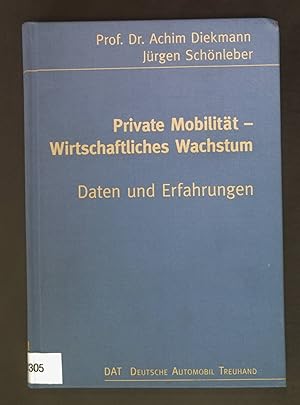 Seller image for Private Mobilitt - wirtschaftliches Wachstum : Daten und Erfahrungen. for sale by books4less (Versandantiquariat Petra Gros GmbH & Co. KG)