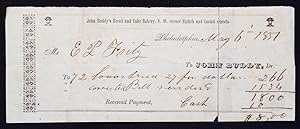 John Buddy's Bread and Cake Bakery receipt