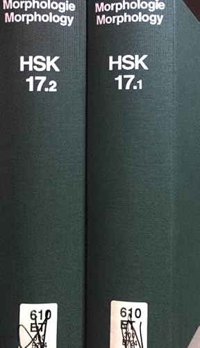 Bild des Verkufers fr Morphologie: Ein internationales Handbuch zur Flexion und Wortbildung. 1. und 2. Bnde. Morphologie/ Morphology: An international handbook on inflection and word-formation (2 vols.cpl./ 2 Bnde KOMPLETT) Handbcher zur Sprach- und Kommunikationswissenschaft Bd. 17.1/ 17.2; zum Verkauf von books4less (Versandantiquariat Petra Gros GmbH & Co. KG)