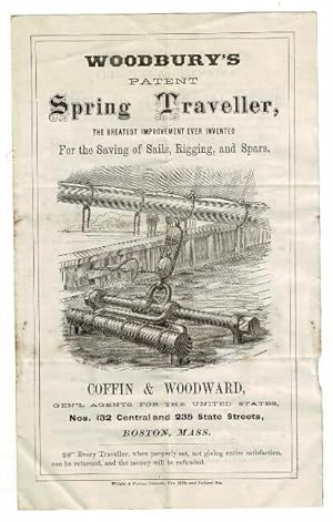 Woodbury's patent spring traveller, the greatest improvement ever invented for the saving of sail...