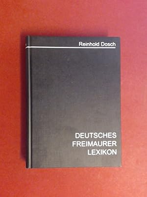 Seller image for Deutsches Freimaurer-Lexikon (Freimaurerlexikon). for sale by Wissenschaftliches Antiquariat Zorn