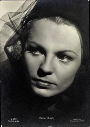 Bild des Verkufers fr Ansichtskarte / Postkarte Schauspielerin Hilde Krahl, Berlin Film G 202, Portrait zum Verkauf von akpool GmbH