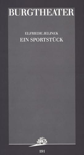 Bild des Verkufers fr Ein Sportstck. (Redaktion Einar Schleef). zum Verkauf von Georg Fritsch Antiquariat