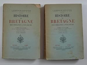 Imagen del vendedor de Histoire de Bretagne des origines  nos jours. 2 tomes a la venta por Librairie Aubry