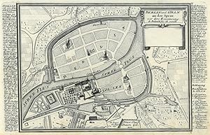 BERLIN. "Berlin und Cölln an der Spree vor dero Erweiterung". Grundrißplan mit Einzeichnung der w...