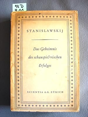 Das Geheimnis des schauspielerischen Erfolges. / The secret of the actor s success.