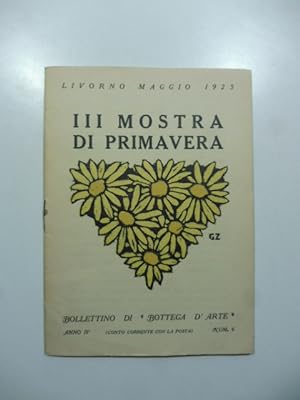 Bollettino di Bottega d'Arte, Livorno, num. 6, maggio 1925. III mostra di primavera