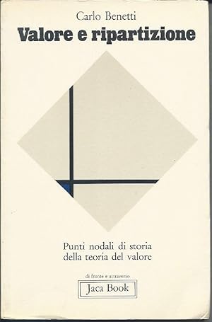 Immagine del venditore per VALORE E RIPARTIZIONE (1977) venduto da Invito alla Lettura