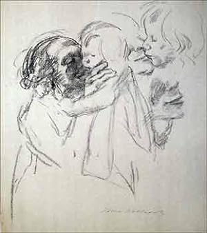 Seller image for Frau Kind Liebkosend, c 1920 (Woman Caressing Child) (Facsimile of a charcoal drawing. Plate 13 of 24 from the Richter Portfolio.) for sale by Wittenborn Art Books