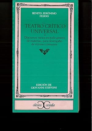 Seller image for Teatro Critico Universal for sale by Papel y Letras