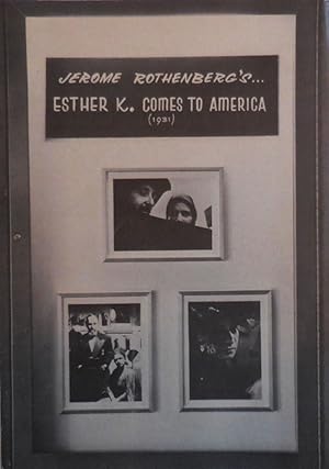 Seller image for Jerome Rothenberg's Esther K. Comes To America 1931 for sale by Derringer Books, Member ABAA