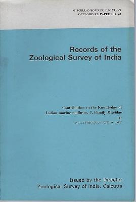 Contribution to the Knowledge of Indian Marine Molluscs. 1 - Family Mitridae